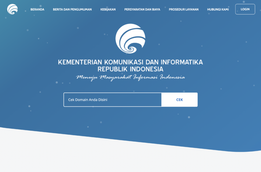  Cara melakukan permohonan domain go.id