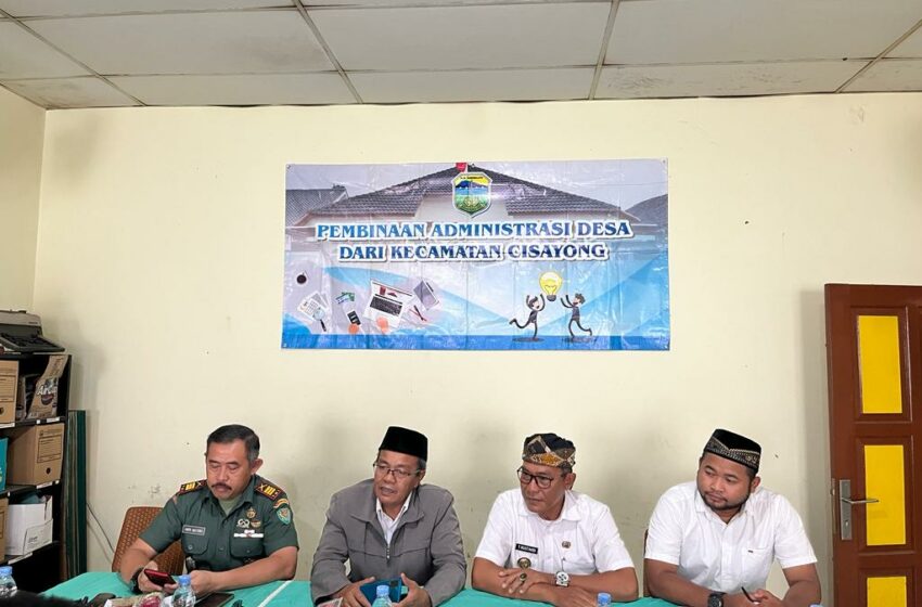  Pembinaan Administrasi Desa Dari kecamatan